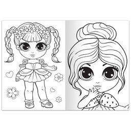 Раскраска Стильные девчонки, 68 стр., формат А4 - Буква-ленд фото 2