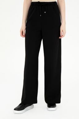 Женские черные брюки из плотной ткани Неожиданная скидка в корзине - U.s. polo assn фото 2