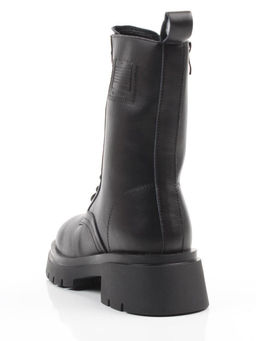 04-PAX86-1Z BLACK Ботинки зимние женские (натуральная кожа, 100% шерсть)