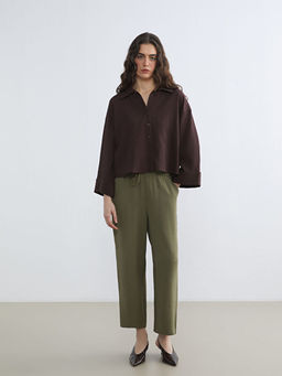 ?izgili Oversize Kad?n G?mlek