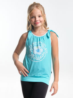 Футболка-топ UD 0359 голубой/белый кант - Mini maxi фото 3