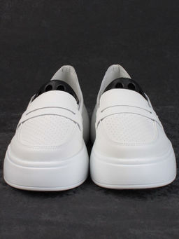 03-SD13-1D WHITE Полуботинки женские (натуральная кожа)