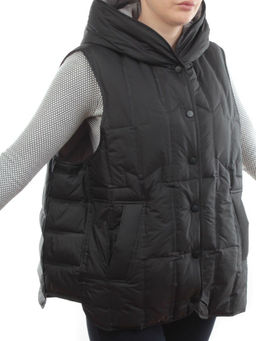 25-188 BLACK Жилет утепленный женский (пух) - Fashion фото 2