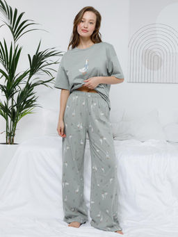 МП 20209/оливковый 5904 Н110 пижама жен