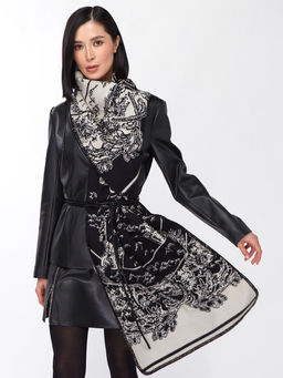 в составе ШЕСТЬ и КАШЕМИР Большой, мягкий, теплый однотонный двусторонний палантин