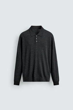 POLO PUNTO LANA / Gris antracita - Zara фото 7