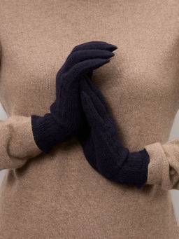 Перчатки из кашемира ULkos синие