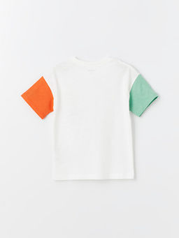 Bisiklet Yaka K?sa Kollu Bask?l? Erkek Bebek Ti??rt - Waikiki фото 2