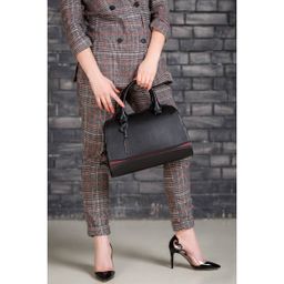 Женская кожаная сумка Emra Burgundy/Dark Blue - Lakestone фото 30