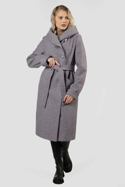 01-12058 Пальто женское демисезонное (пояс) - El podio фото 5