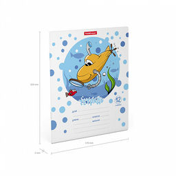 Цена за 10 шт. Тетрадь школьная ученическая ErichKrause Funny Submarine, 12 листов, линейка (в плёнке по 10 шт.)_MIX-PACK  фото 10