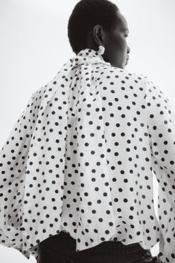Blusa de gasa con lazada - H&m фото 6