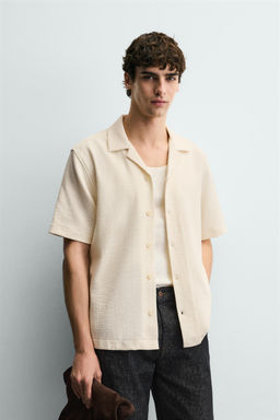 JACQUARD SHIRT WITH RUFFLE TRIM - Zara фото 10
