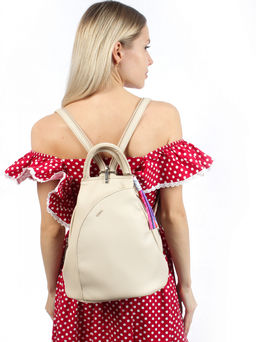 LACCOMA рюкзак Кэрри-бежевый эко кожа хлопок фото 8