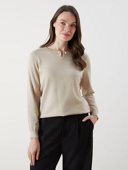 Bisiklet Yaka Kad?n Triko Kazak