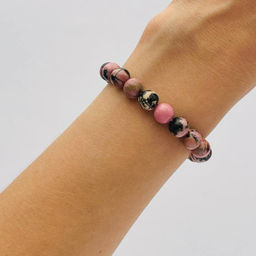 Браслет из Родонита 17 см