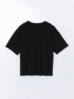 Bisiklet Yaka K?sa Kollu Bask?l? Penye Erkek Ti??rt