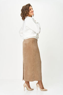 Костюм Michel Chic 1439 бежевый, белый  фото 2