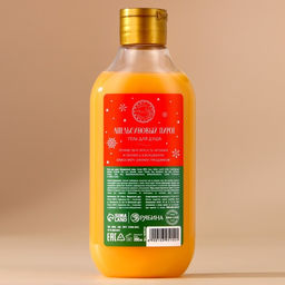 Гель для душа URAL LAB, 300 мл, аромат апельсинового пирога, Новый Год