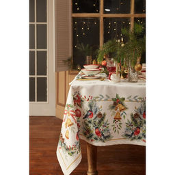 Скатерть новогодняя Этель Christmas bells, 150?1102 см с ГМВО, 100% хлопок, саржа 190 г/м?