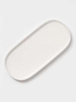 Блюдо сервировочное Magistro White Snow, 24.5×11×1.5 см, фарфор, белое