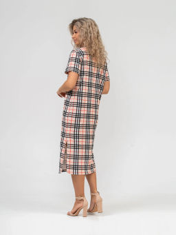 Платье женское, цвет бежевый черный