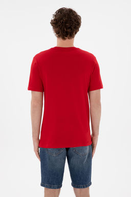 Erkek Regular Fit Bisiklet Yaka K_rm_z_ Basic Ti__rt Sepette S_rpriz _ndirim - U.s. polo assn фото 5