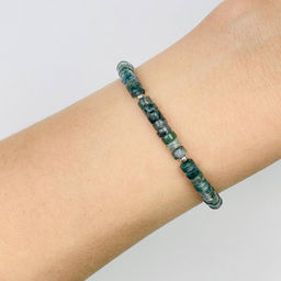 Браслет из Мохового агата 18 см +