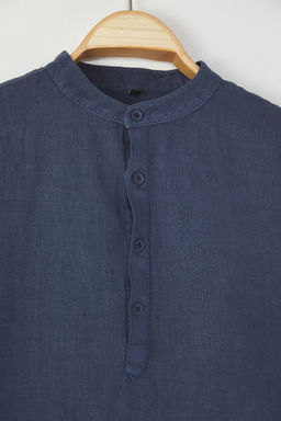 TRENDYOL MAN Kahverengi Regular Limited Edition %100 Keten Gomlek TMNSS24GO00057 - Trendyolmilla фото 14