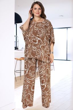 Брюки женские 121/03/Коричневый, бежевый