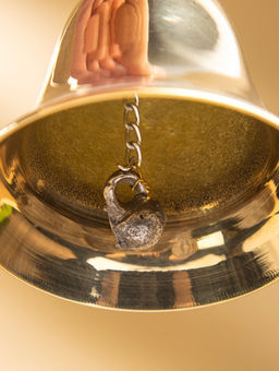 Цена за 2 шт. Колокольчик, 8×8×14 см, латунь