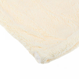 Парео махровое "Куколка" 80х165см, хлопок 100%, на резинке с липучкой, на кнопке, ажурный кант; с чалмой на пуговице 68х25см, ванильный (Китай)