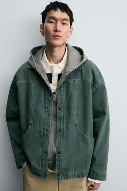 WASHED STRUCTURED OVERSHIRT - Zara фото 5