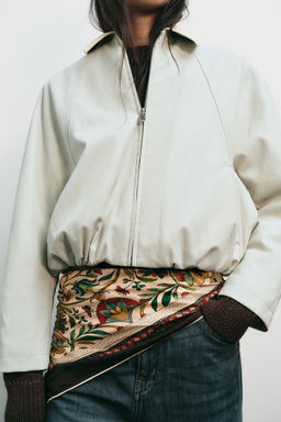 FAUX LEATHER BOMBER JACKET - Zara фото 2