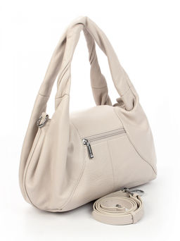 LACCOMA сумка АУ4748-светло-серый натуральная кожа хлопок