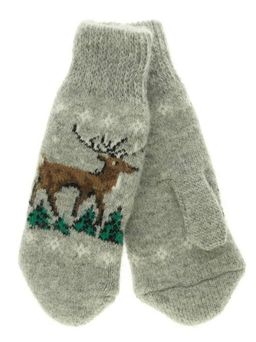Варежки женские "Олень" КРУГ 3418-1