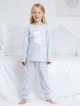 К 1637/голубой хрусталь,первые снежинки пижама дет