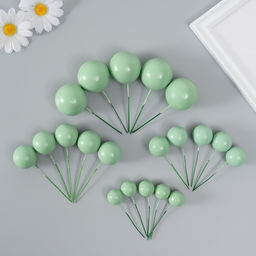 Декор для творчества «Шарики мятные», d=2; 3; 3.5 и 4 см, набор 20 шт.