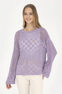 Женский сиреневый свитер - U.s. polo assn фото 2