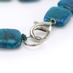 Хризоколла квадрат 15мм бусы крт 48см