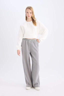 Классные широкие спортивные штаны с эластичной резинкой на талии - Defacto фото 3