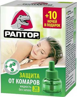 РАПТОР от комаров Жидкость 30 ночей