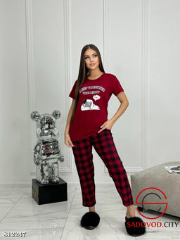 Пижама женская с принтом