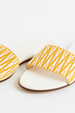 Sandalias abiertas en tejido de jacquard - H&m фото 6