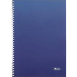 Бизнес-тетрадь А4 96л Attache Градиент Синий клетка, 65г, гребень, УФ-лак