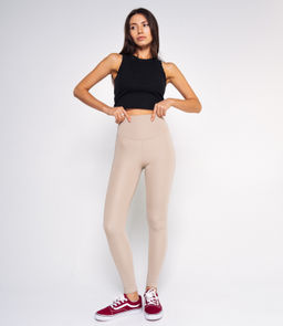 Леггинсы #БШ2807-1, светло-бежевый - Dommod фото 4