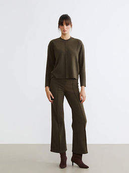 Bisiklet Yaka Kad?n ?nce Kazak