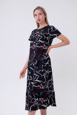 Платье женское из кулирки Кармелита зигзаг - Амадэль фото 4