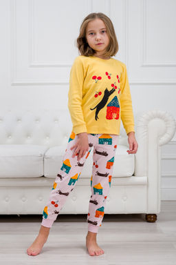 Пижама детская из интерлока Улыбка кот игрун - Амадэль фото 7
