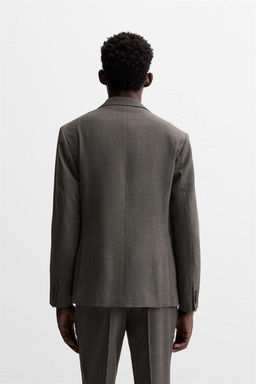 CHECKED SUIT BLAZER - Zara фото 3